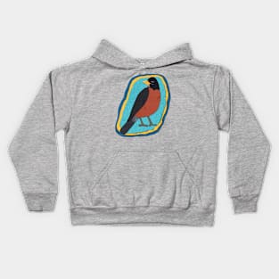 Paper craft robin Kids Hoodie